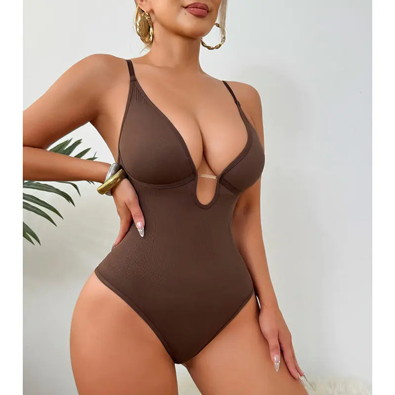 Body gainant décolleté plongeant