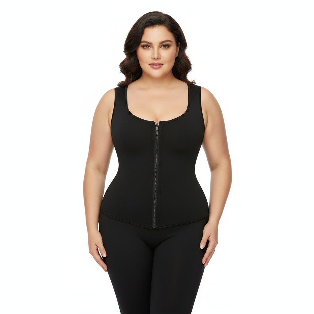 Corset gainant avec fermeture éclair